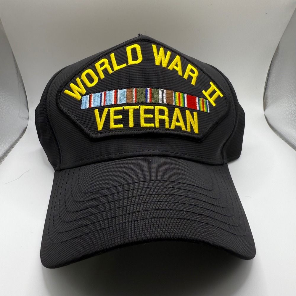 World War II Veteran Hat Cap Baseball Cap Trucker Style‎ Snapback